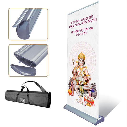 Best Deal hanuman ji banner premium rollup standee 6 feet height