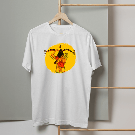 Lord Ram with Bow Printed 100% cotton Oversized T-shirt
