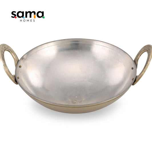 SAMA Homes - brass kadhai with tincoated